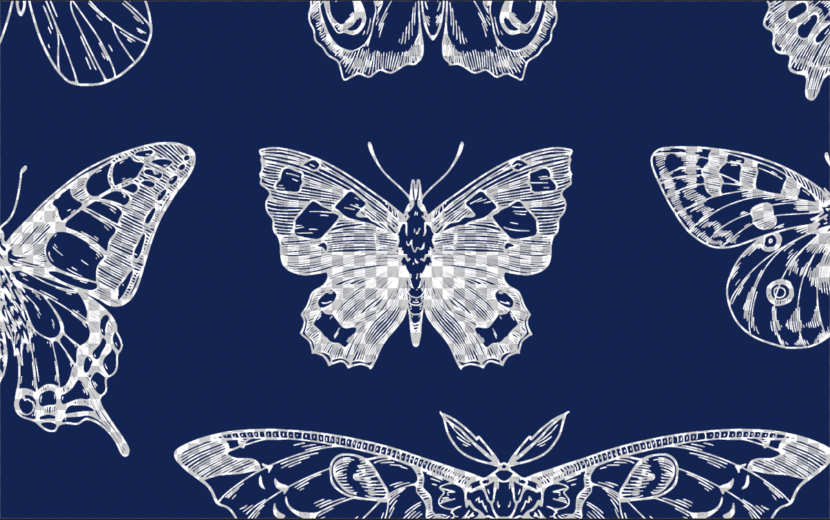 Example of image file with transparent areas for glow in the dark prints