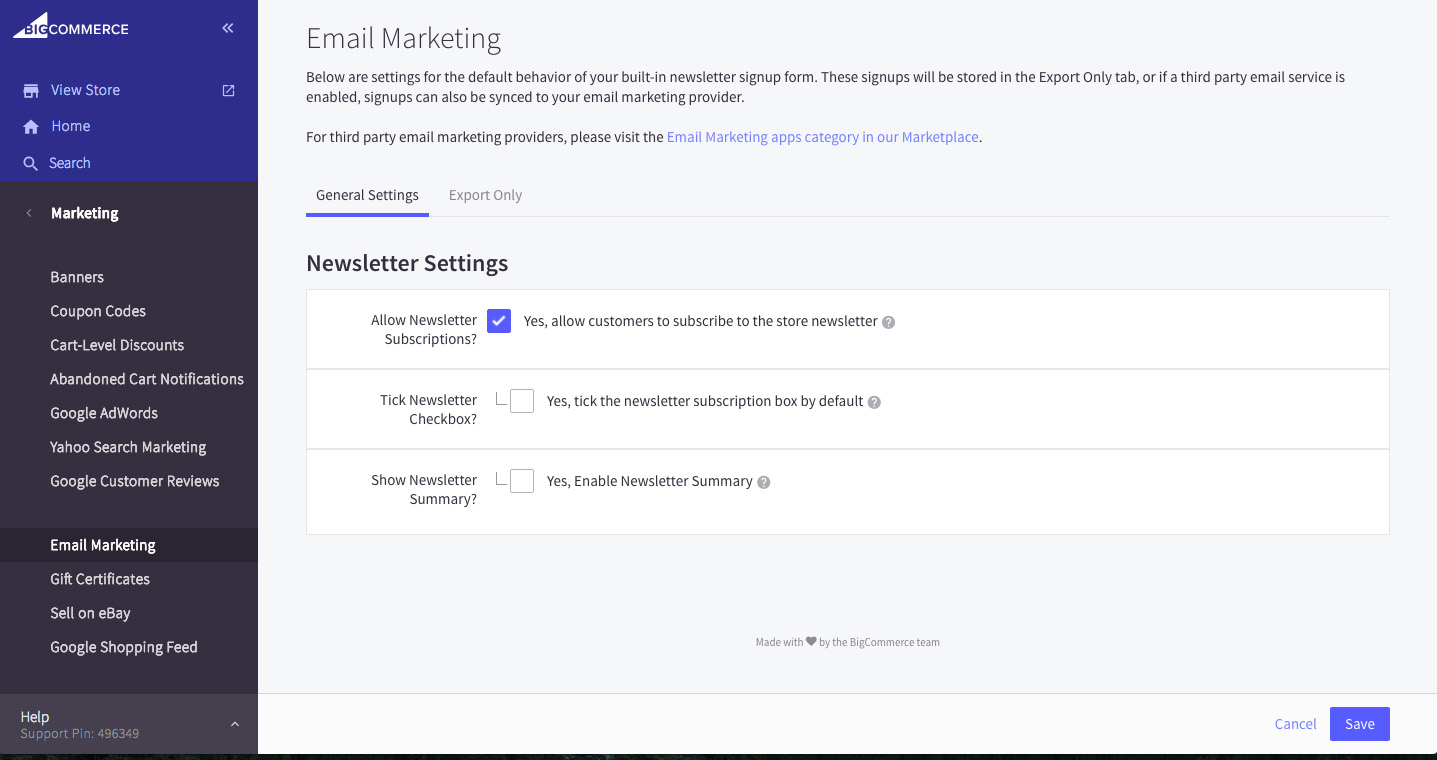 Adding a newsletter to Shopfiy, part 4